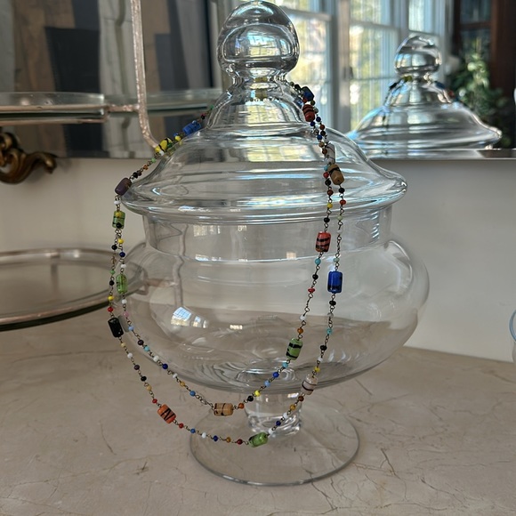 Glass beads & art glass necklaces vtg vintage - Picture 6 of 8